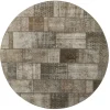 Vintage Patchwork orientalisk matta ø 250 cm