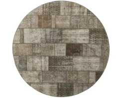 Vintage Patchwork orientalisk matta ø 250 cm