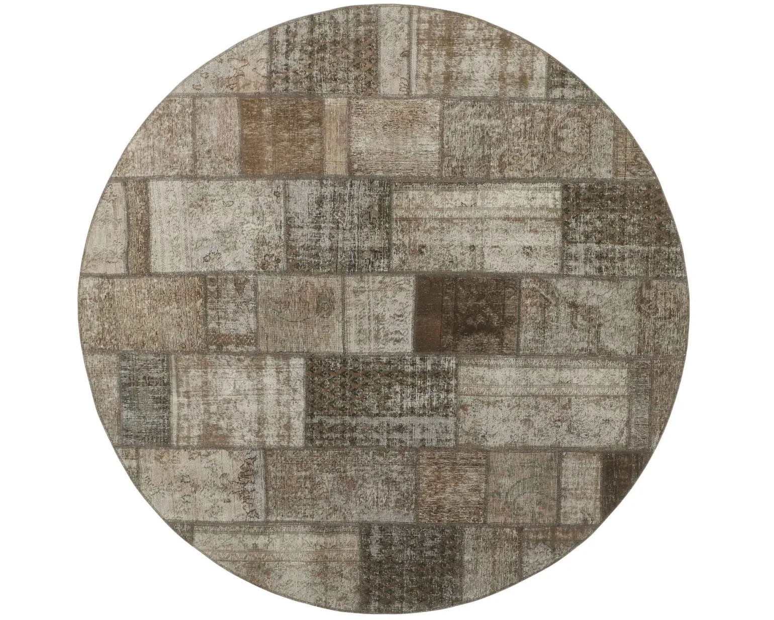 Vintage Patchwork orientalisk matta ø 250 cm
