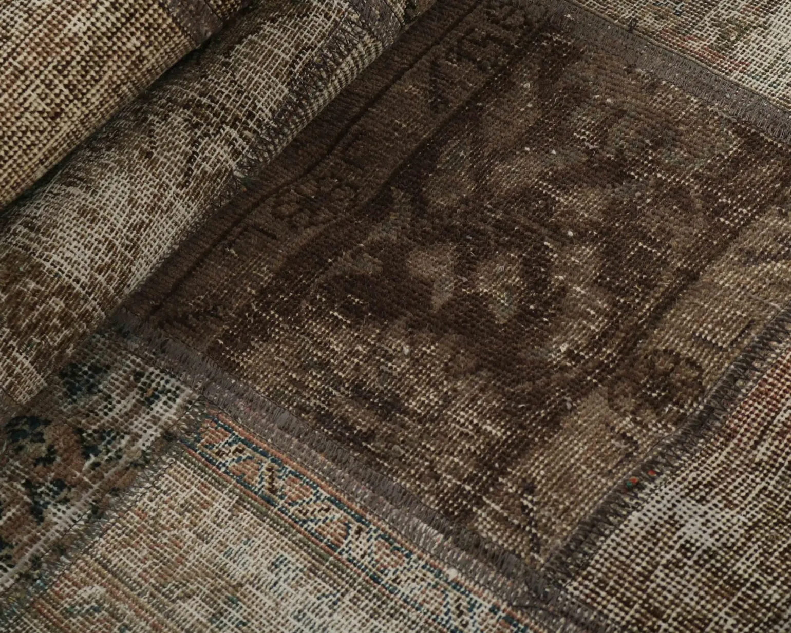 Vintage Patchwork orientalisk matta ø 250 cm