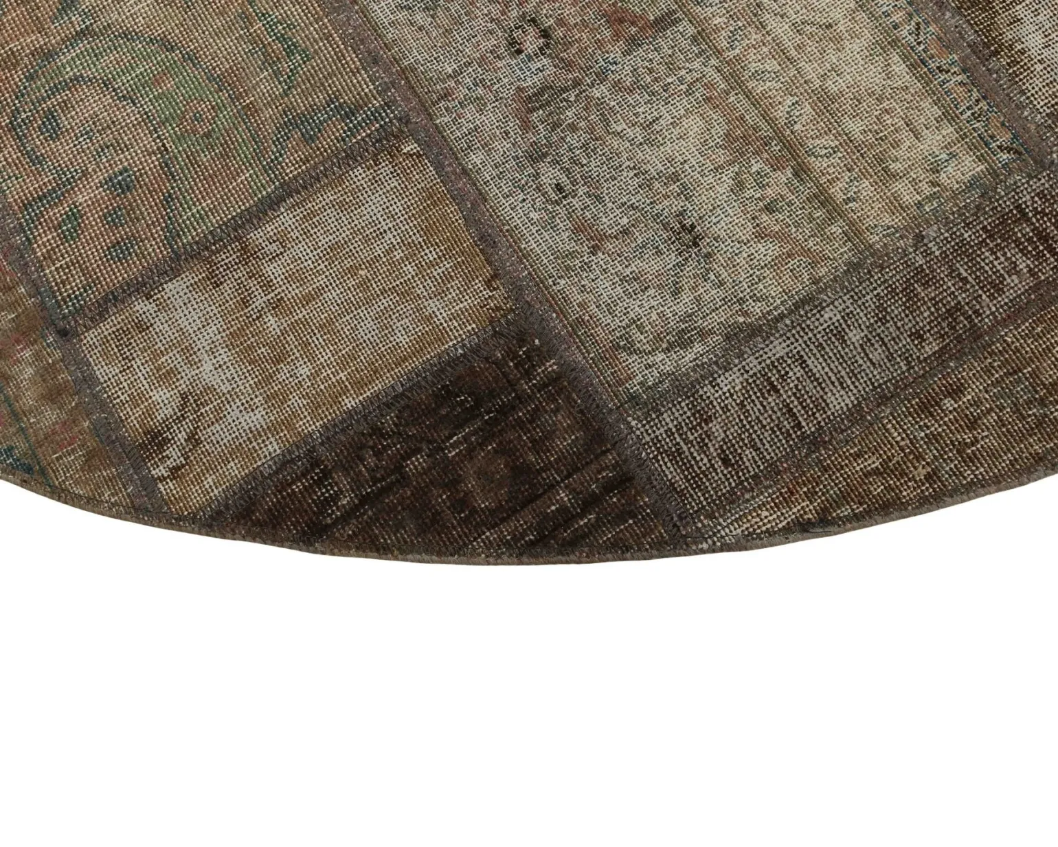 Vintage Patchwork orientalisk matta ø 250 cm
