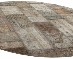 Vintage Patchwork orientalisk matta ø 250 cm