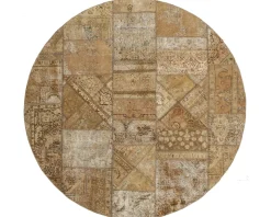 Vintage Patchwork orientalisk matta ø 250 cm