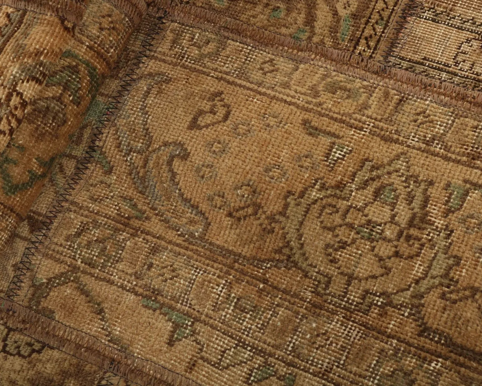 Vintage Patchwork orientalisk matta ø 250 cm