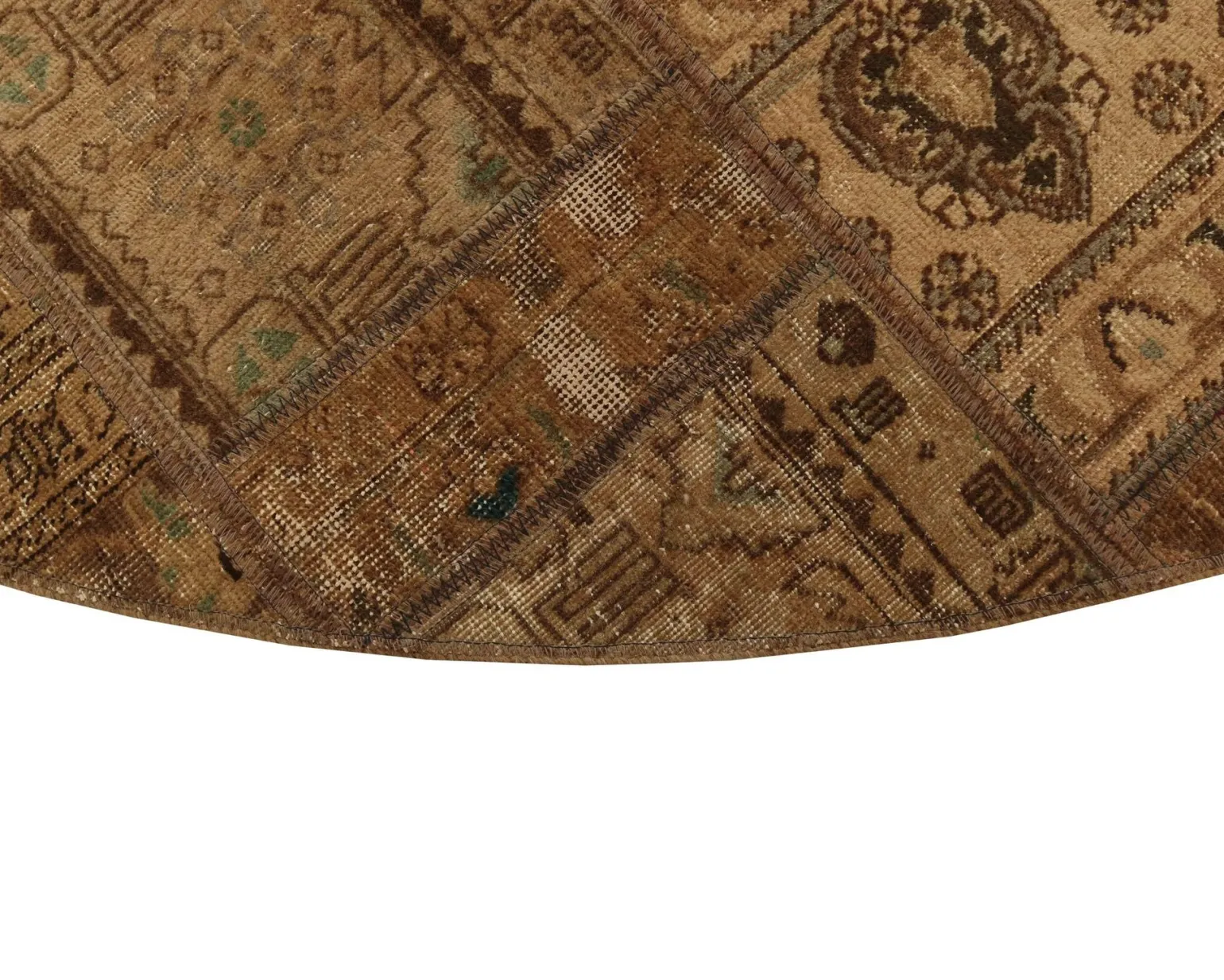 Vintage Patchwork orientalisk matta ø 250 cm