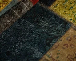 Vintage Patchwork orientalisk matta ø 200 cm