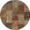 Vintage Patchwork orientalisk matta ø 200 cm