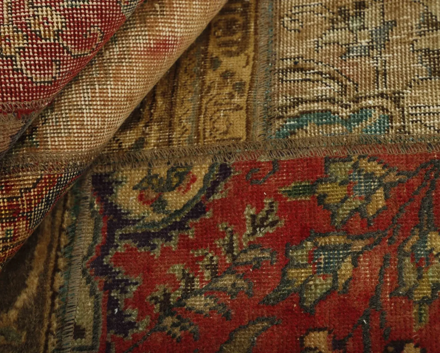 Vintage Patchwork orientalisk matta ø 200 cm