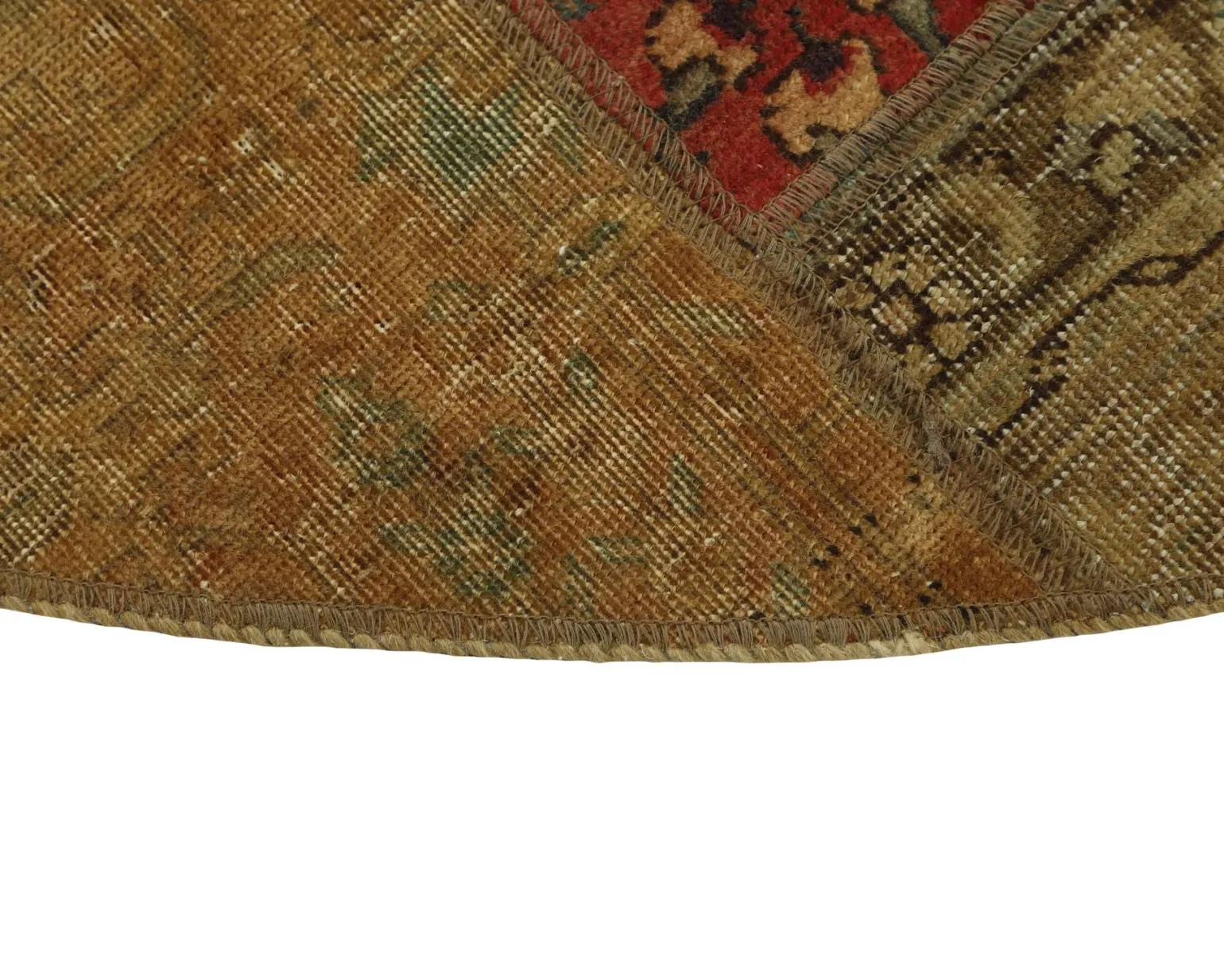 Vintage Patchwork orientalisk matta ø 200 cm