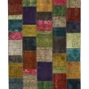 Vintage Patchwork orientalisk matta 202 x 253 cm