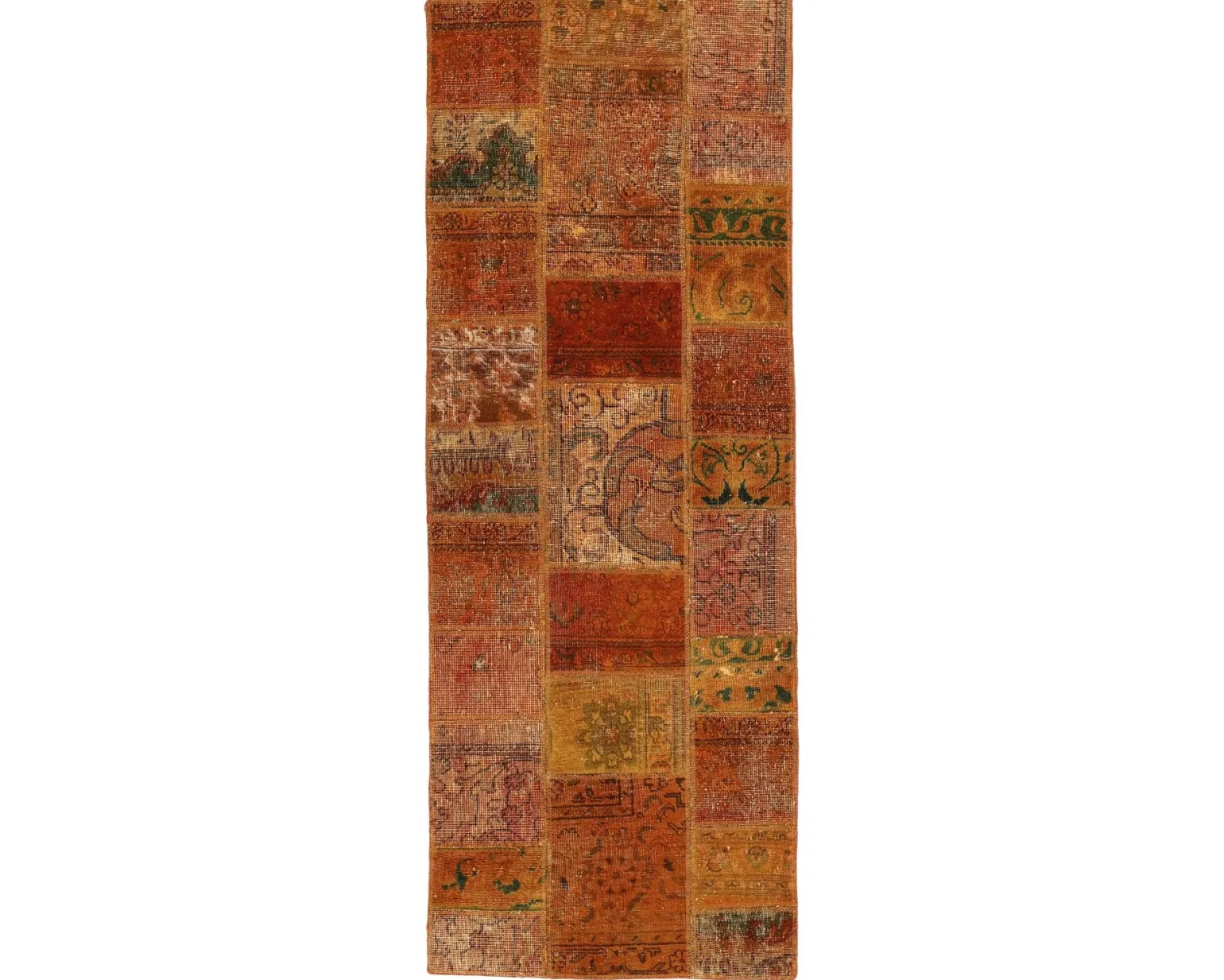 Vintage Patchwork orientalisk matta 76 x 203 cm