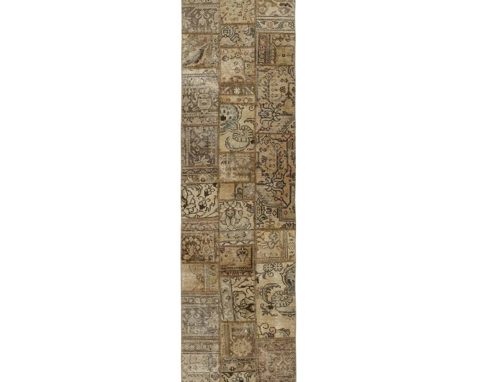 Vintage Patchwork orientalisk matta 75 x 258 cm