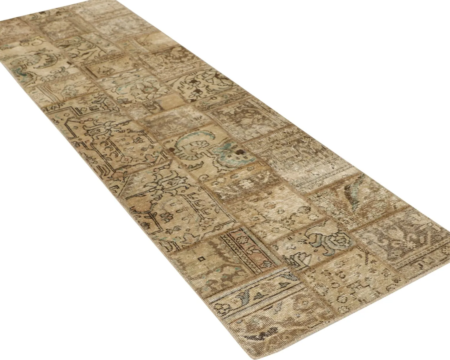 Vintage Patchwork orientalisk matta 75 x 258 cm