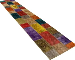 Vintage Patchwork orientalisk matta 81 x 413 cm
