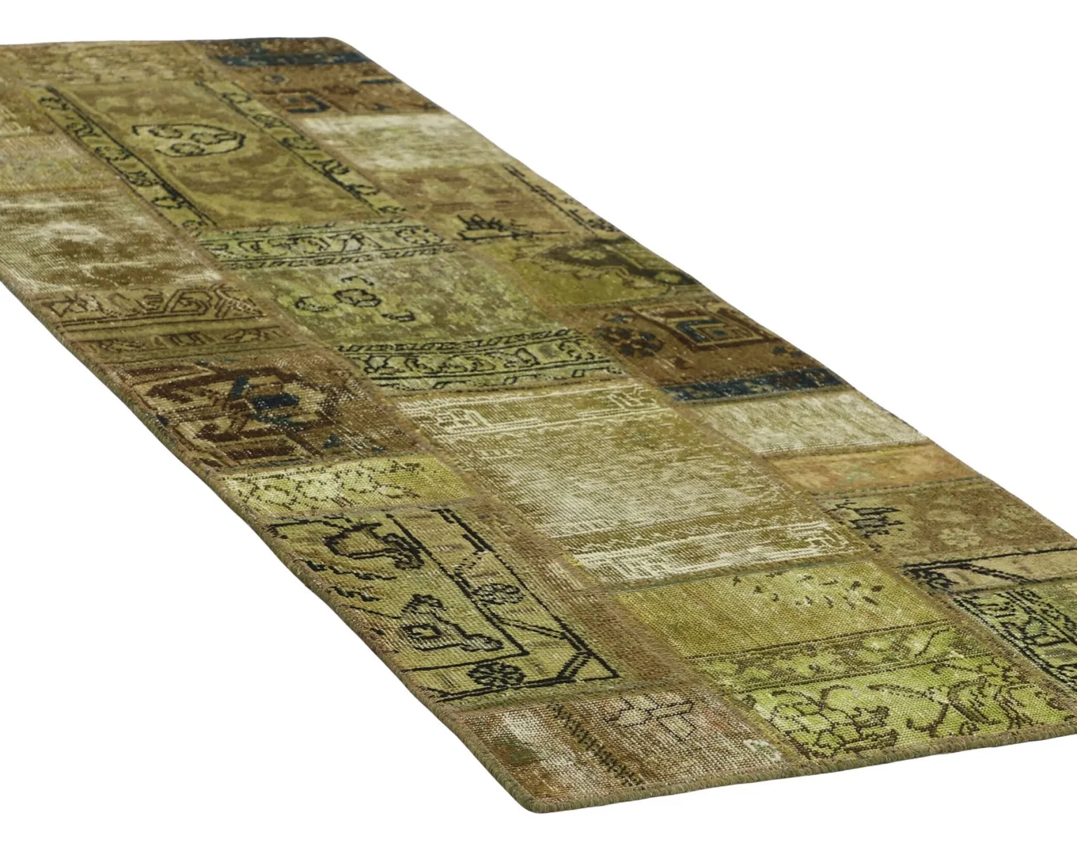 Vintage Patchwork orientalisk matta 76 x 199 cm