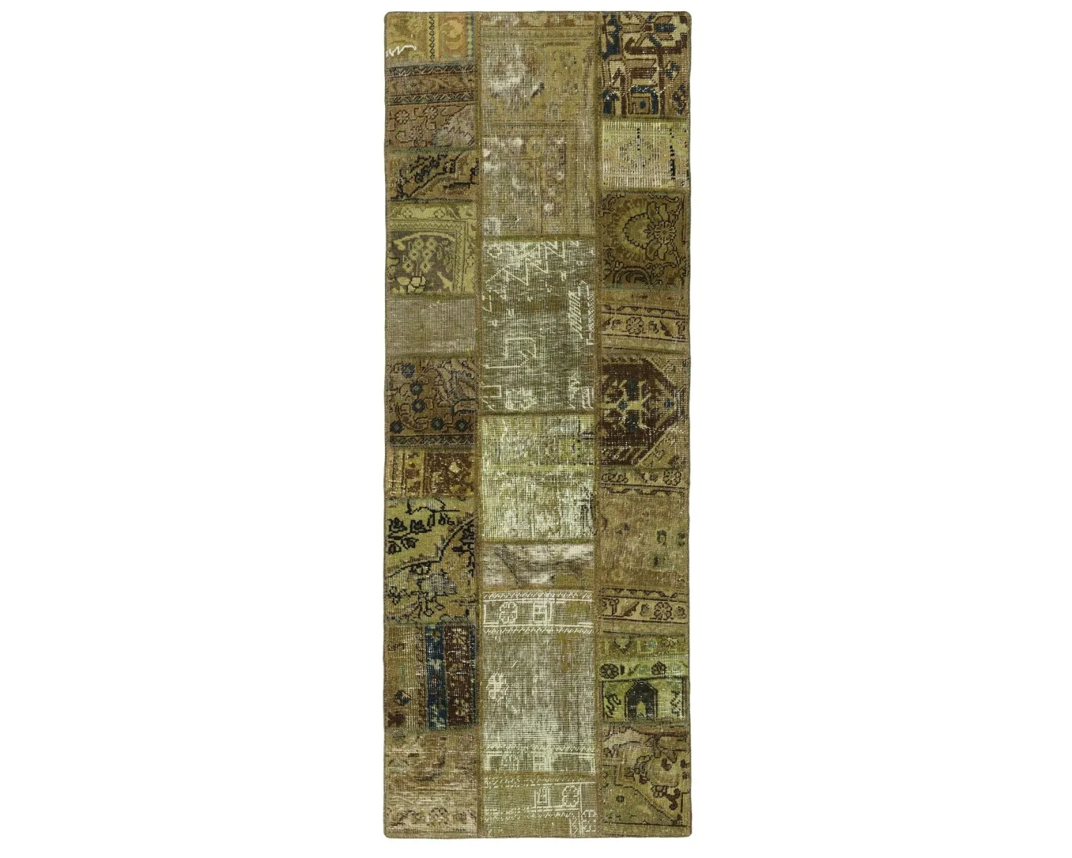 Vintage Patchwork orientalisk matta 75 x 204 cm