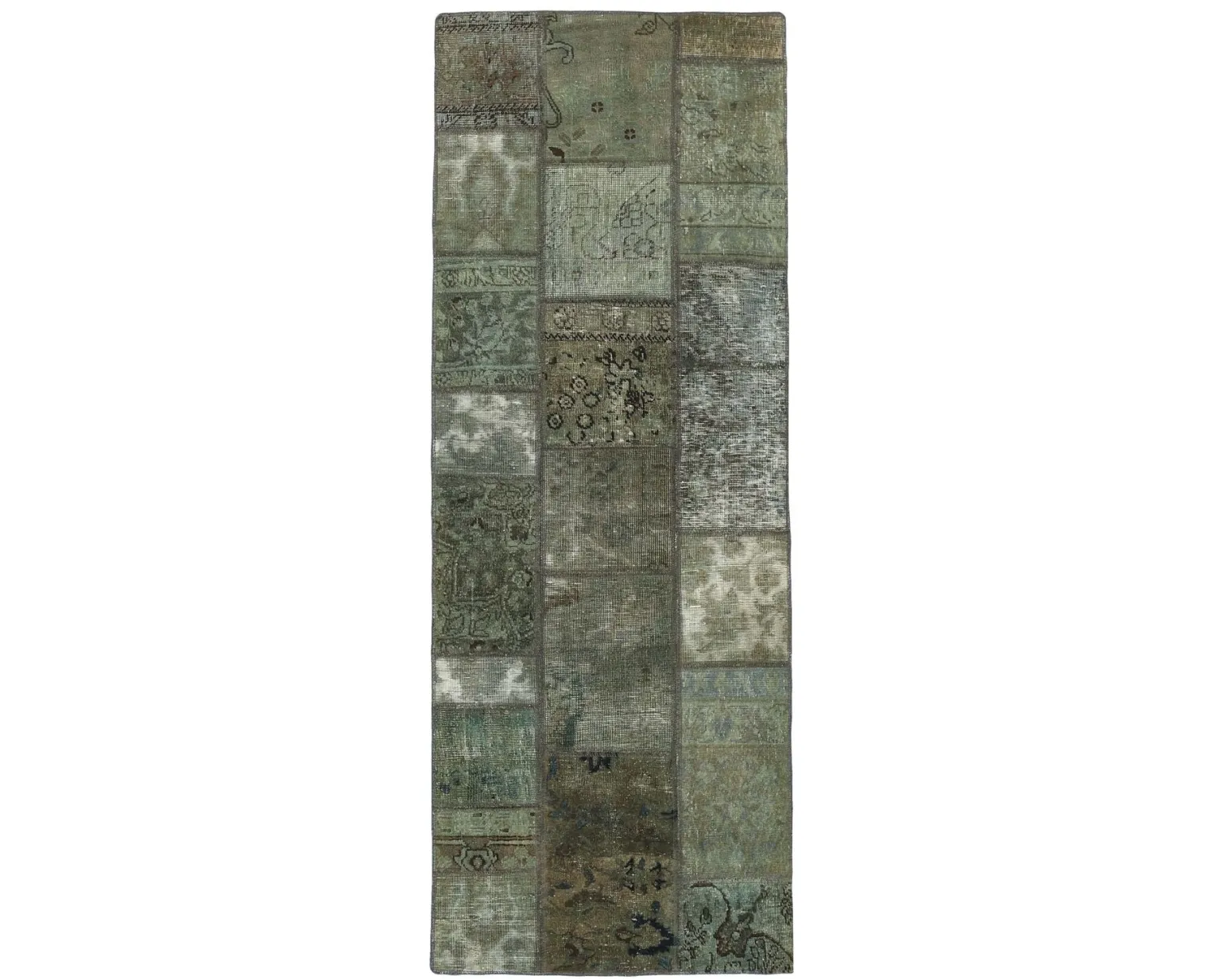 Vintage Patchwork orientalisk matta 76 x 203 cm