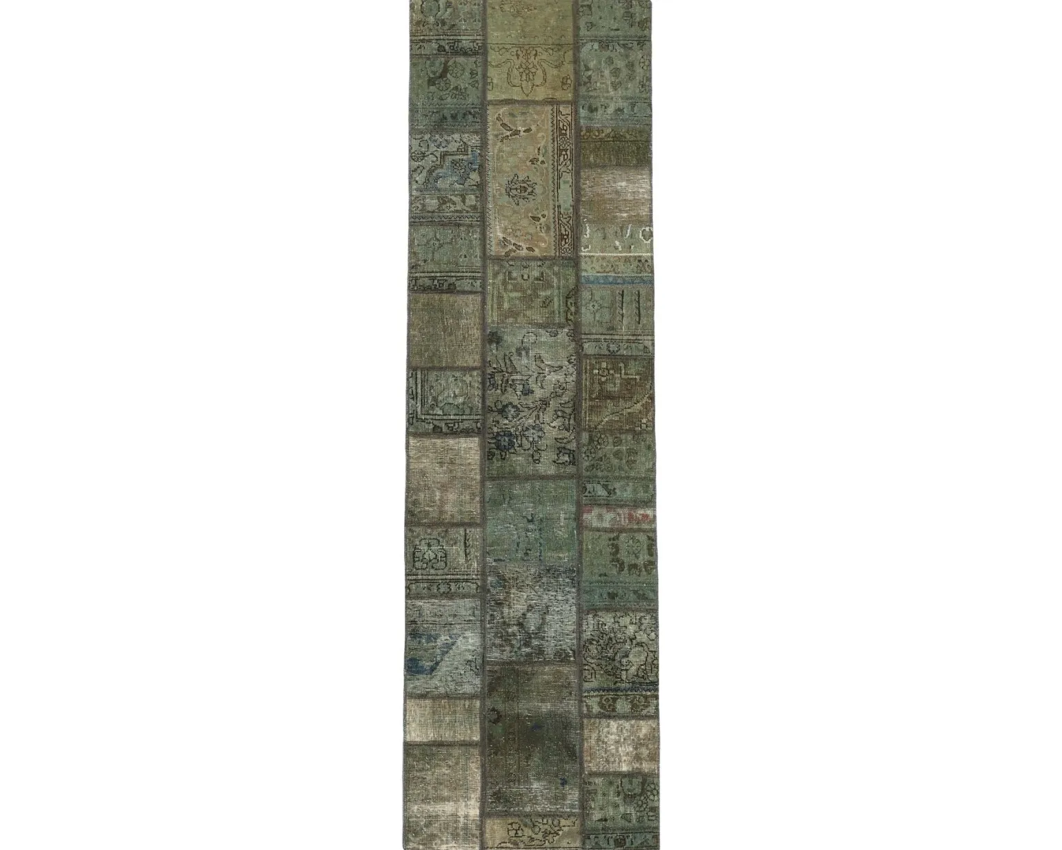 Vintage Patchwork orientalisk matta 77 x 257 cm