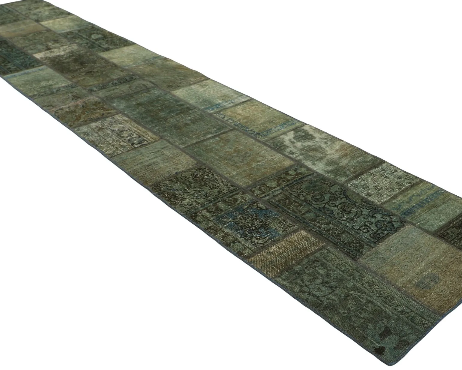 Vintage Patchwork orientalisk matta 85 x 409 cm