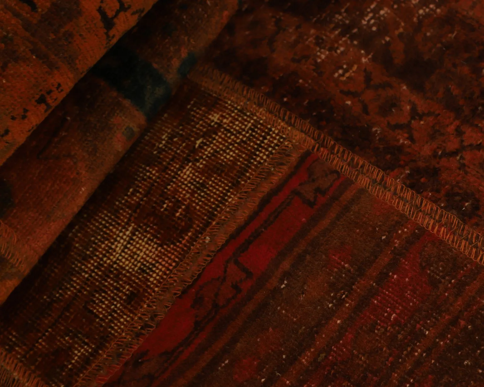 Vintage Patchwork orientalisk matta 83 x 411 cm