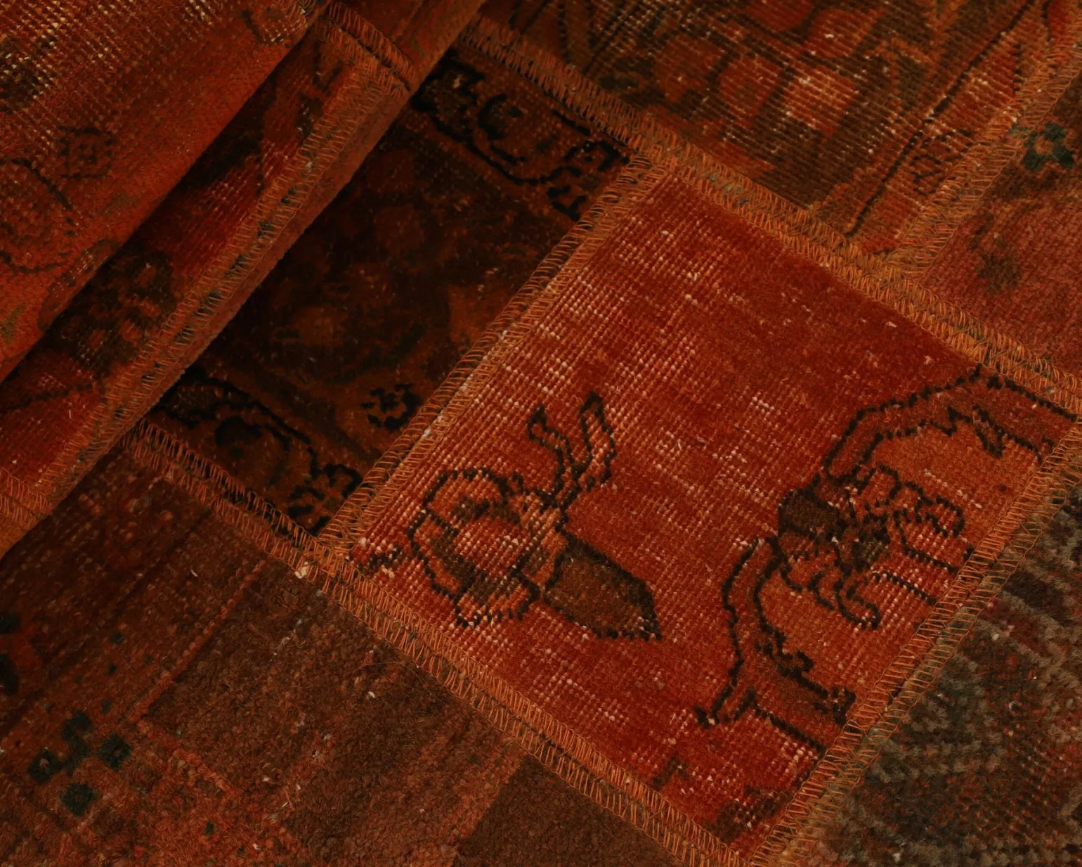 Vintage Patchwork orientalisk matta 83 x 502 cm