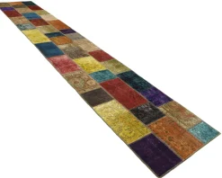 Vintage Patchwork orientalisk matta 82 x 500 cm