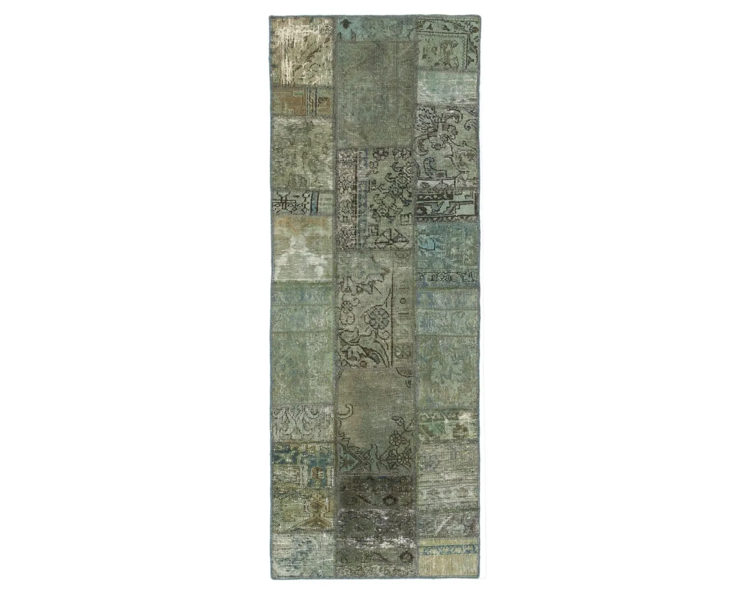 Vintage Patchwork orientalisk matta 75 x 203 cm