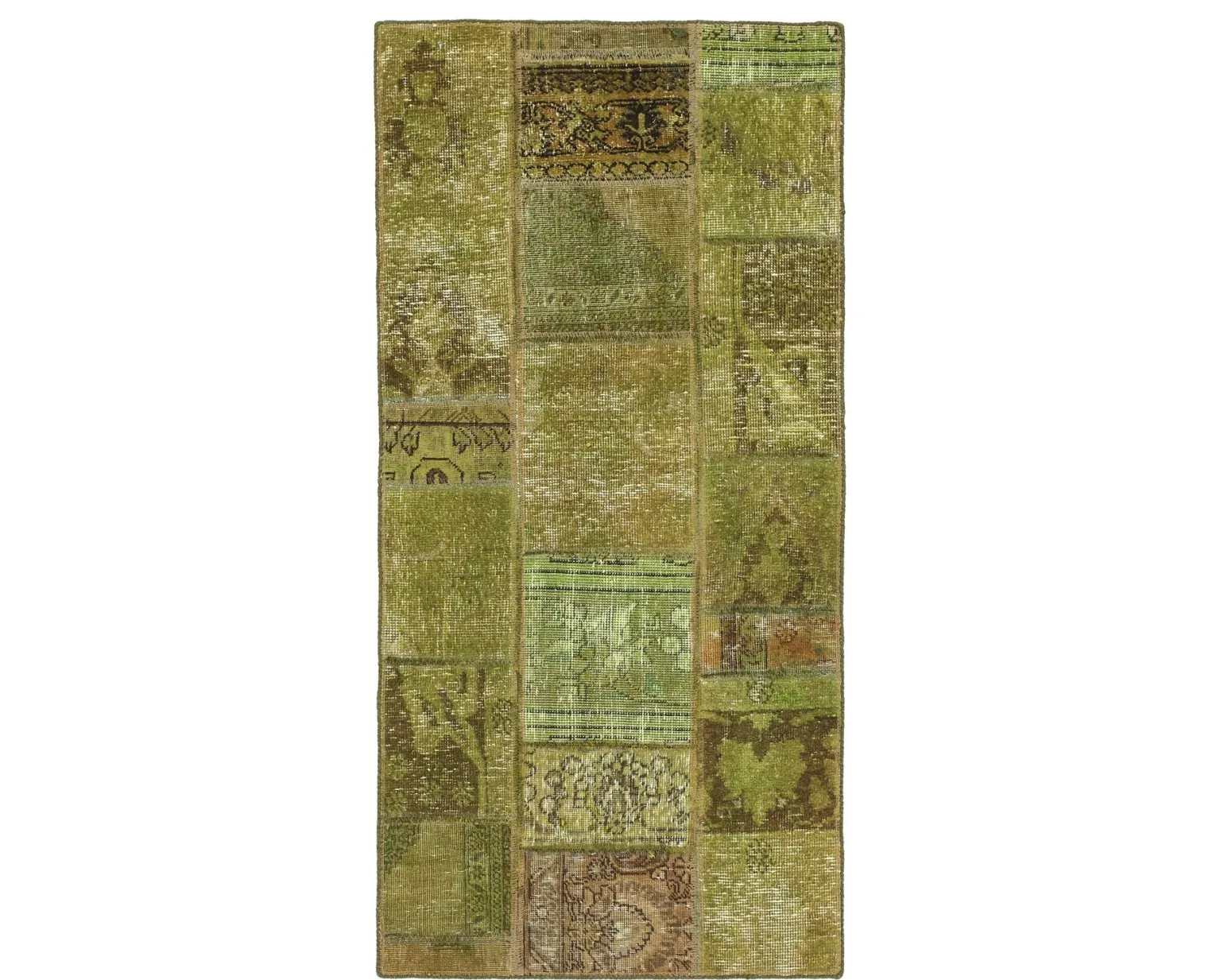 Vintage Patchwork orientalisk matta 75 x 154 cm