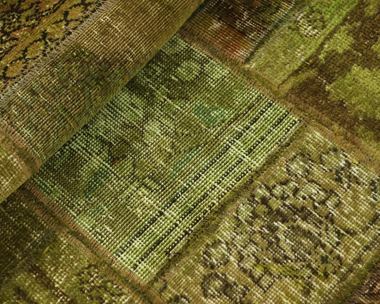 Vintage Patchwork orientalisk matta 75 x 154 cm