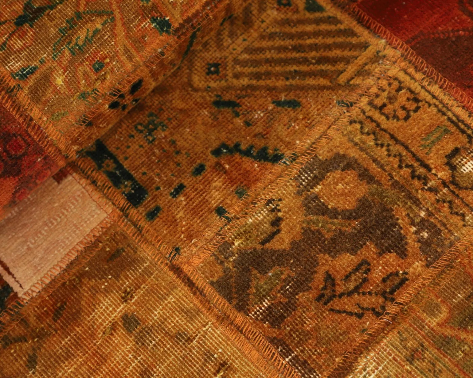 Vintage Patchwork orientalisk matta 73 x 152 cm