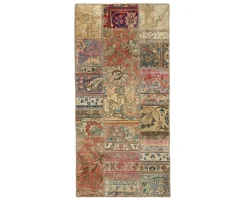 Vintage Patchwork orientalisk matta 76 x 155 cm