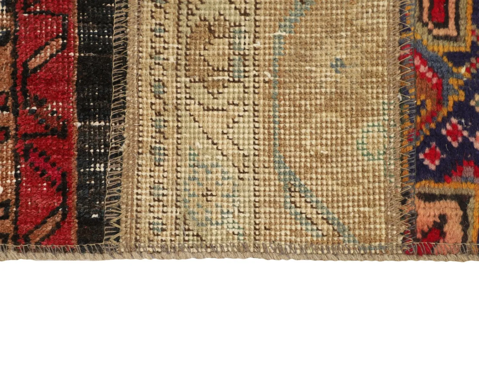 Vintage Patchwork orientalisk matta 74 x 152 cm
