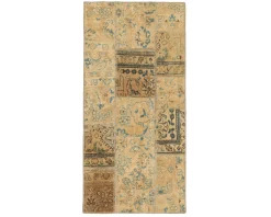 Vintage Patchwork orientalisk matta 74 x 153 cm