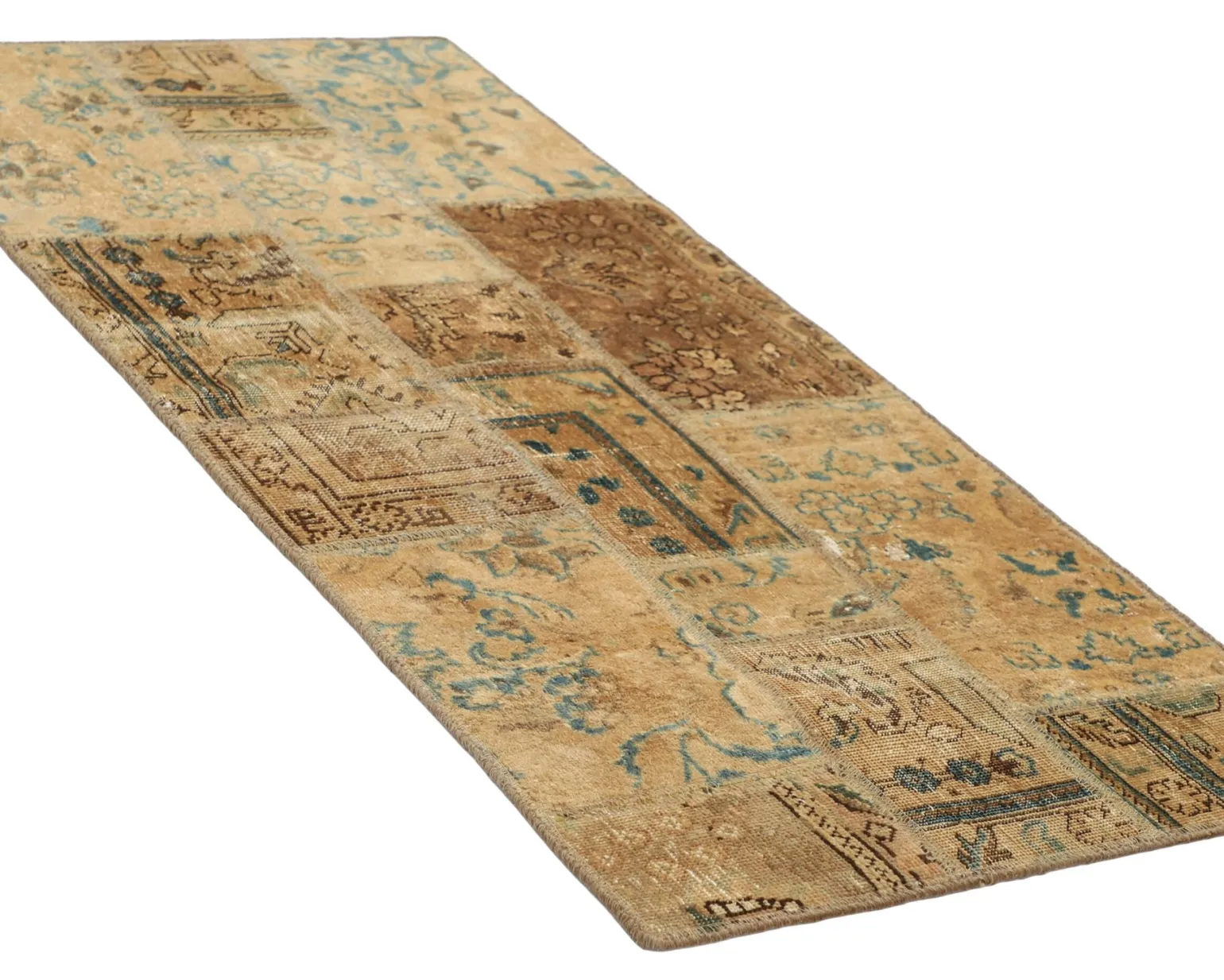 Vintage Patchwork orientalisk matta 73 x 155 cm