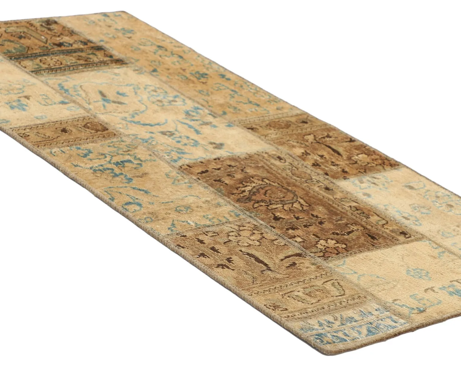 Vintage Patchwork orientalisk matta 74 x 154 cm