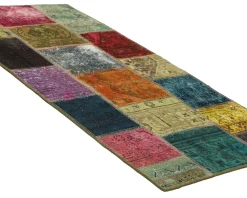 Vintage Patchwork orientalisk matta 75 x 151 cm
