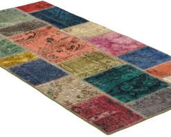 Vintage Patchwork orientalisk matta 76 x 156 cm