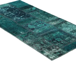 Vintage Patchwork orientalisk matta 76 x 155 cm