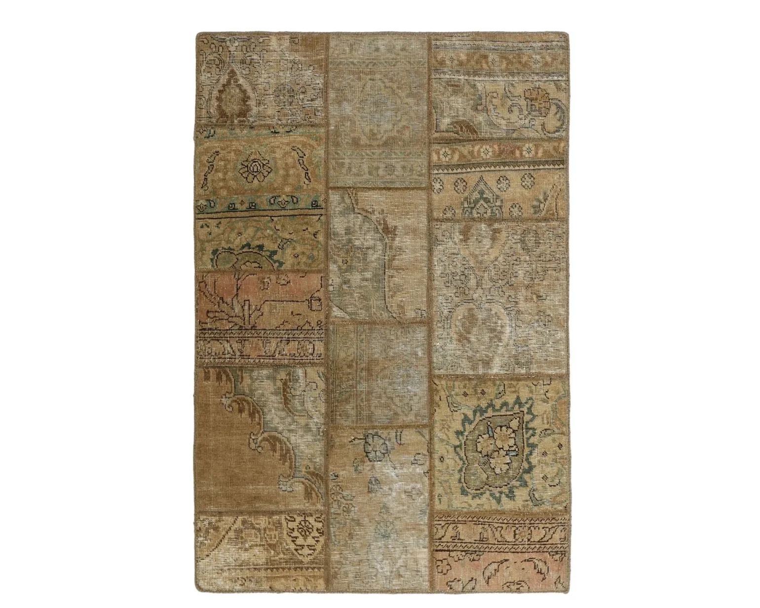 Vintage Patchwork orientalisk matta 108 x 157 cm