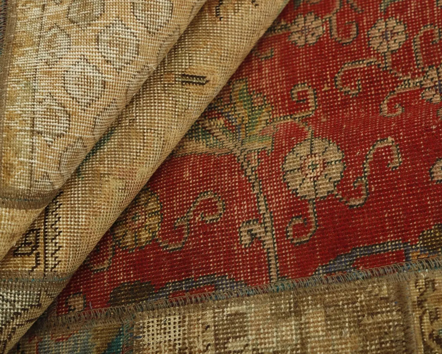 Vintage Patchwork orientalisk matta 197 x 254 cm