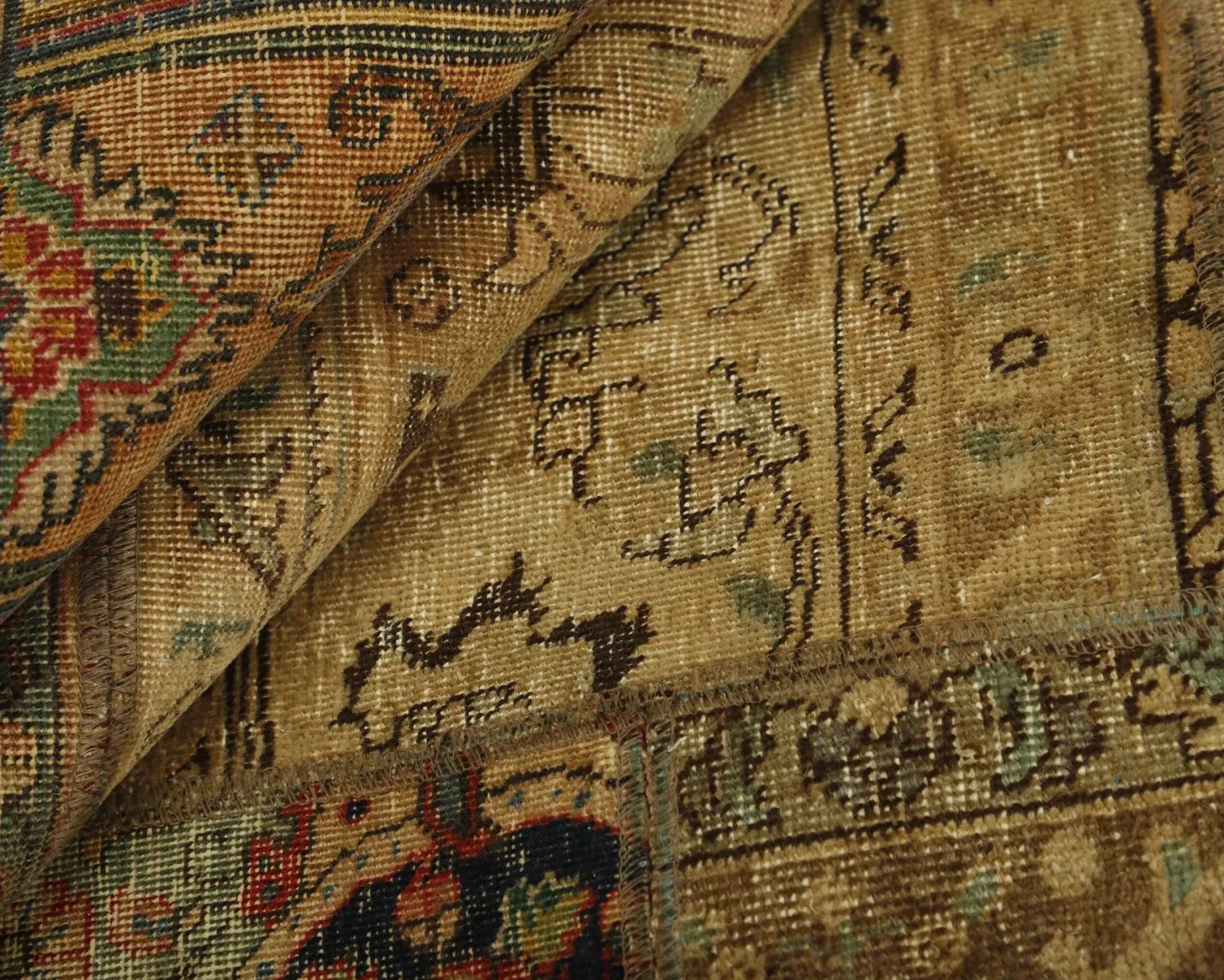 Vintage Patchwork orientalisk matta 197 x 250 cm