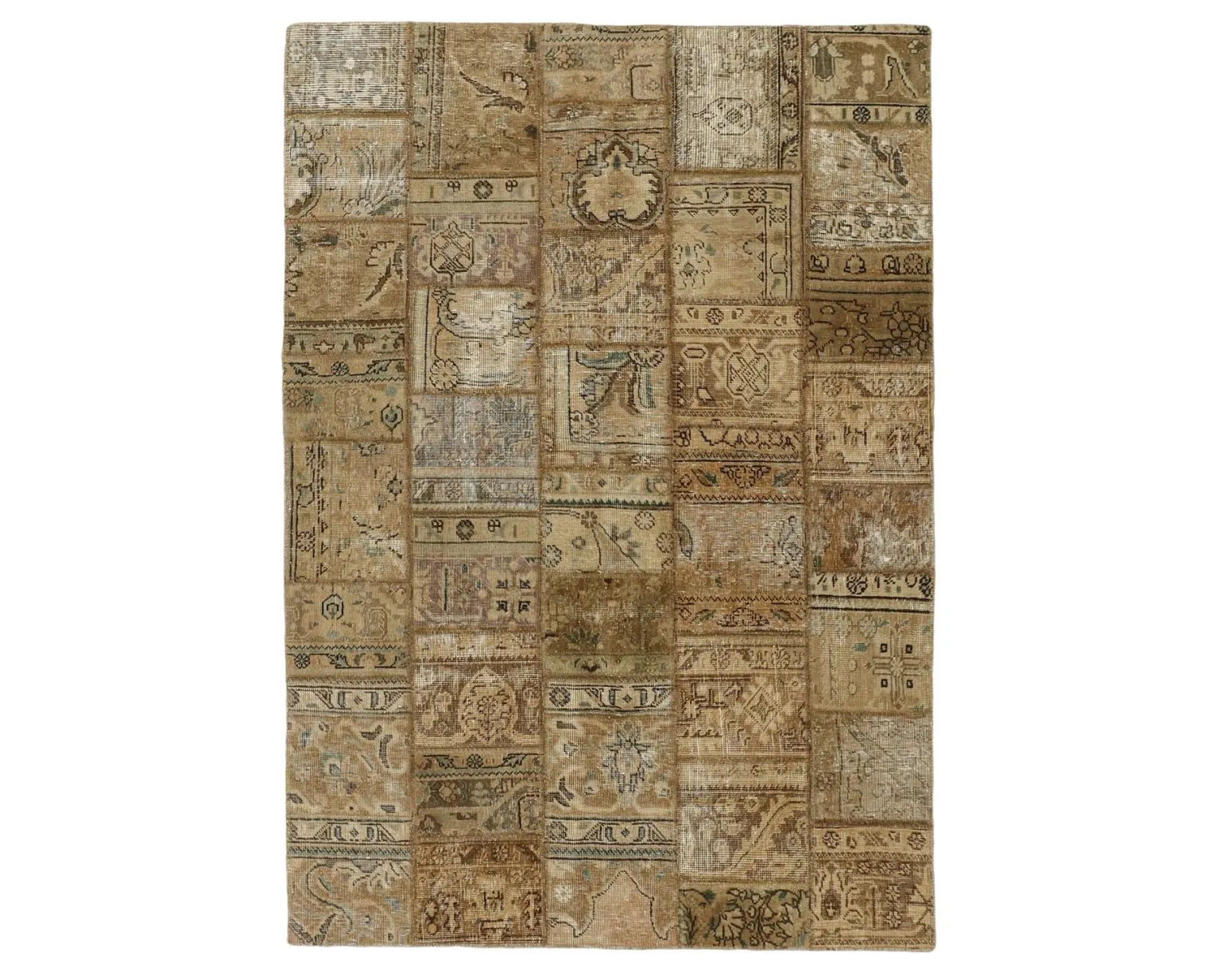 Vintage Patchwork orientalisk matta 143 x 204 cm