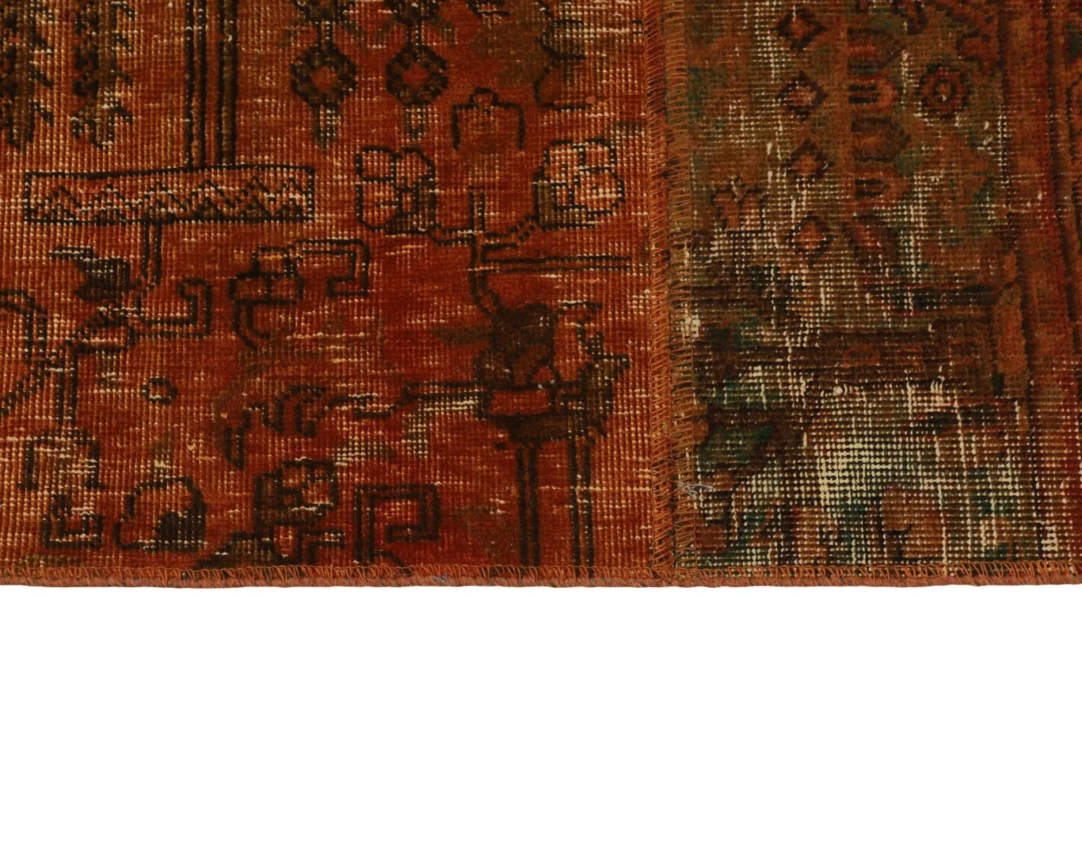 Vintage Patchwork orientalisk matta 167 x 245 cm