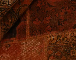Vintage Patchwork orientalisk matta 173 x 245 cm