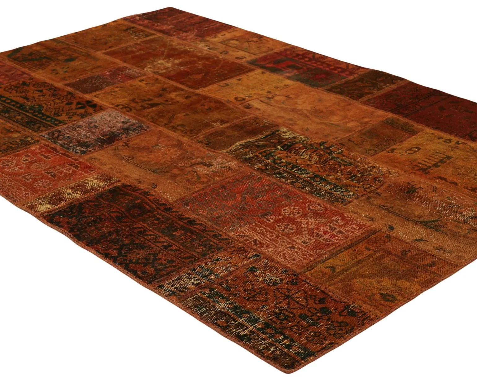 Vintage Patchwork orientalisk matta 142 x 203 cm