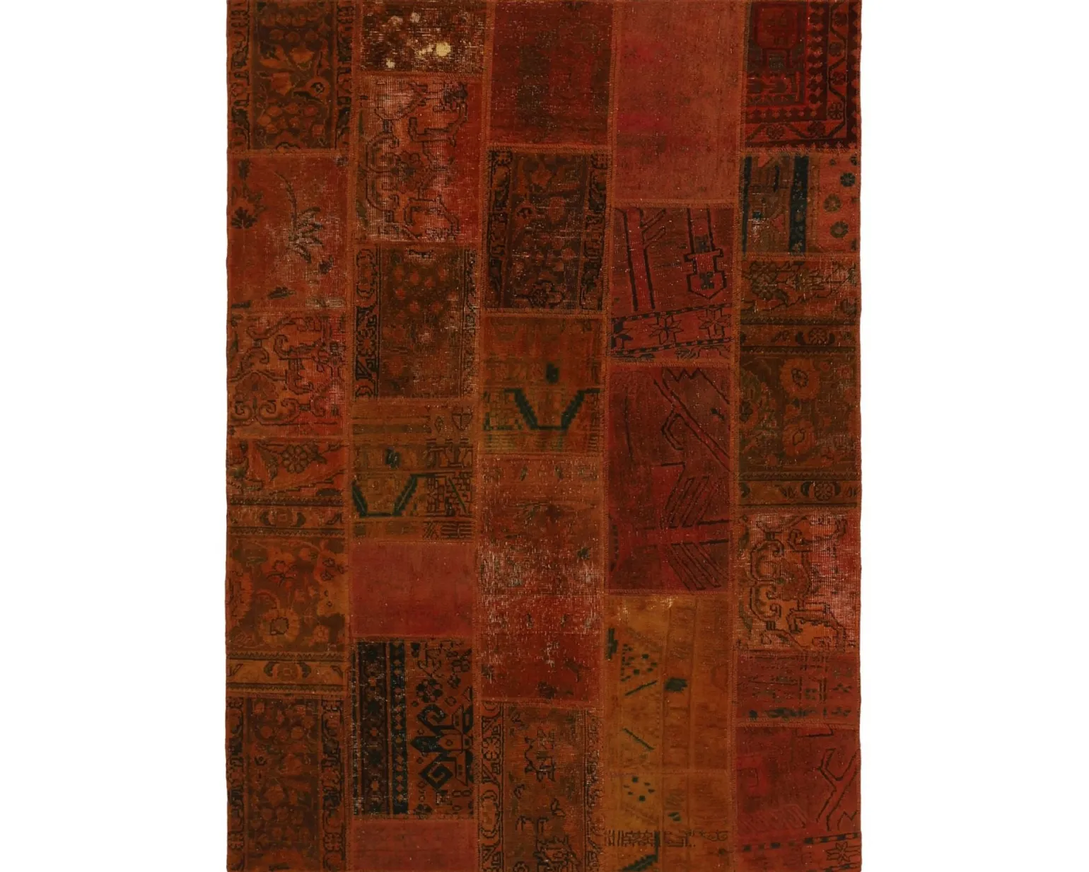 Vintage Patchwork orientalisk matta 143 x 207 cm