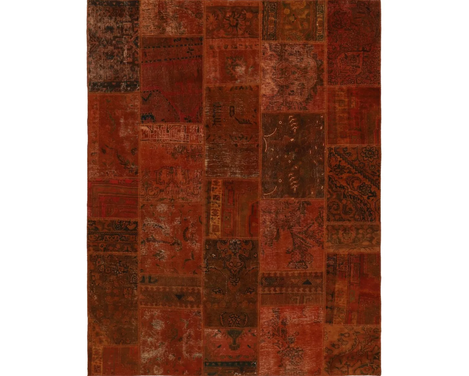 Vintage Patchwork orientalisk matta 199 x 255 cm