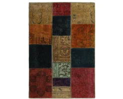 Vintage Patchwork orientalisk matta 105 x 150 cm