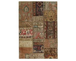 Vintage Patchwork orientalisk matta 106 x 154 cm