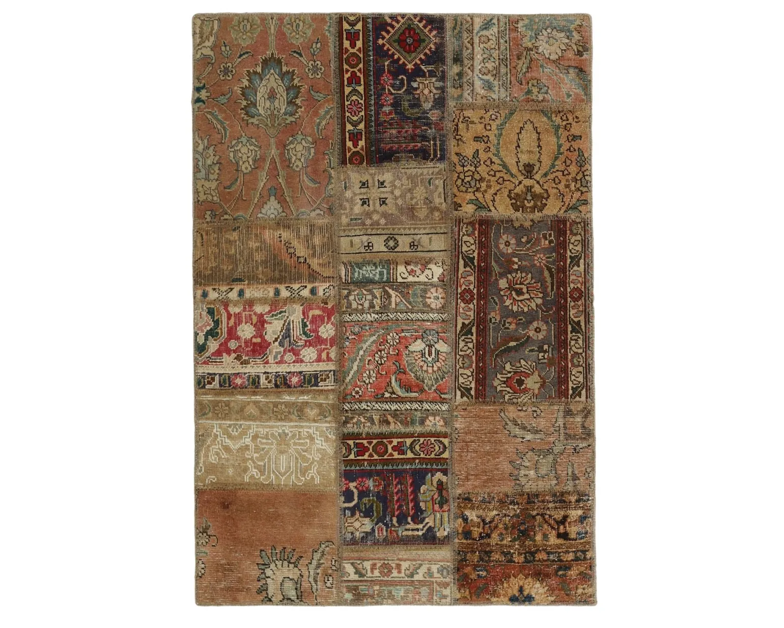 Vintage Patchwork orientalisk matta 106 x 154 cm
